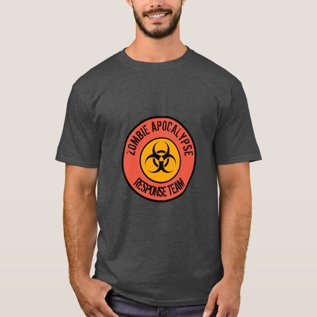Camiseta Equipo de respuesta a apocalipsis zombi (Anverso)