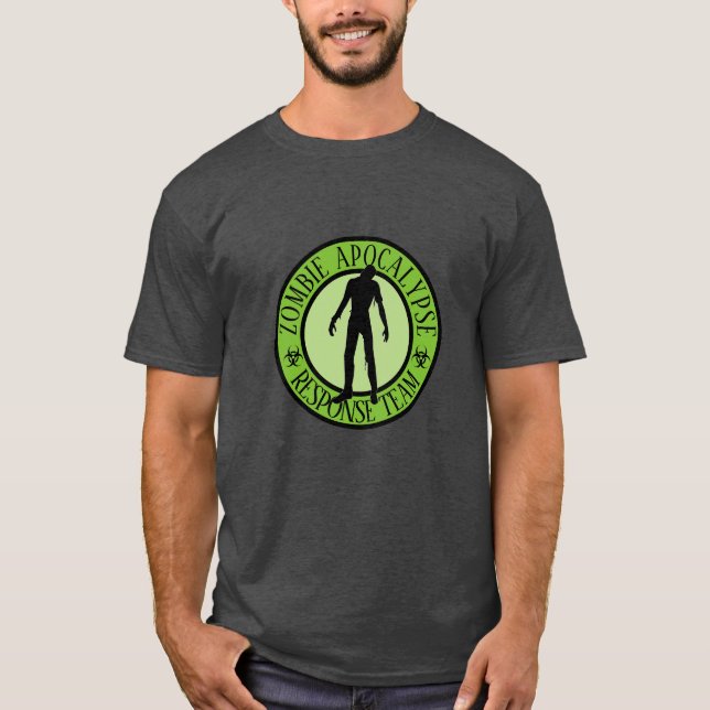Camiseta Equipo de respuesta a apocalipsis zombi (Anverso)