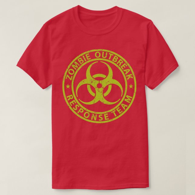 Camiseta Equipo de respuesta al brote de Zombie (Diseño del anverso)