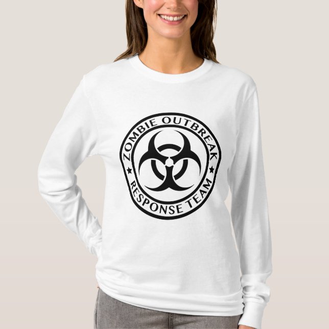 Camiseta Equipo de respuesta al brote de Zombie (Anverso)