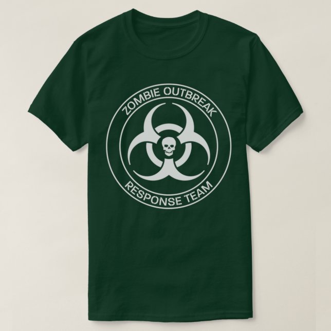 Camiseta Equipo de respuesta al brote de Zombies (Diseño del anverso)