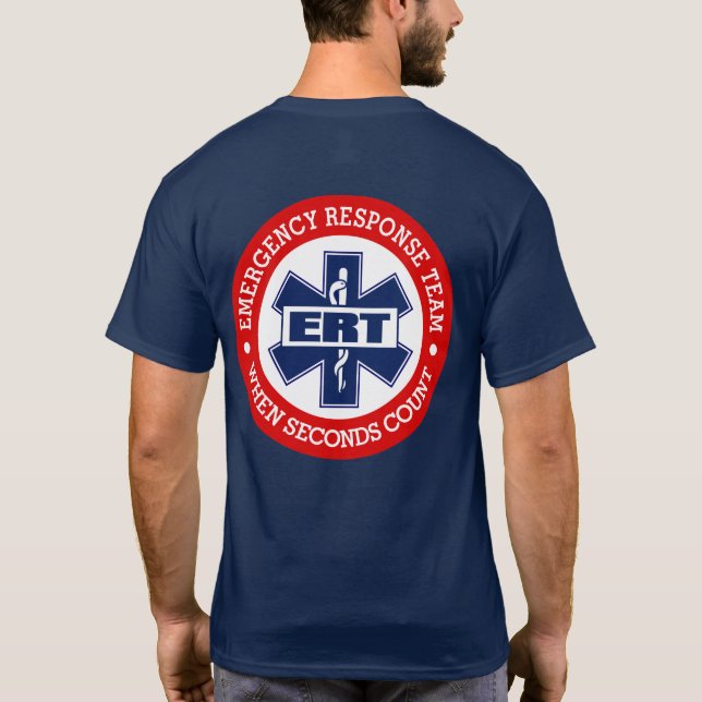 Camiseta Equipo de Respuesta de Emergencia de ERT (Reverso)