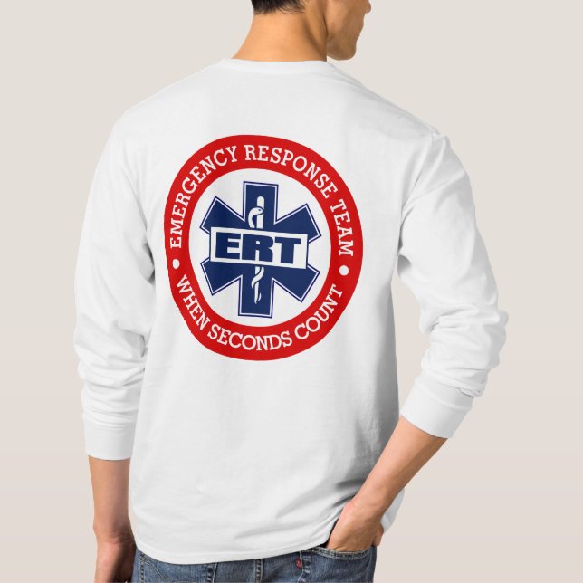 Camiseta Equipo de Respuesta de Emergencia de ERT (Reverso)