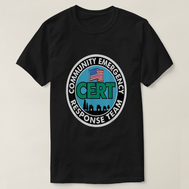 Camiseta Equipo de respuesta de emergencia de la comunidad  (Diseño del anverso)