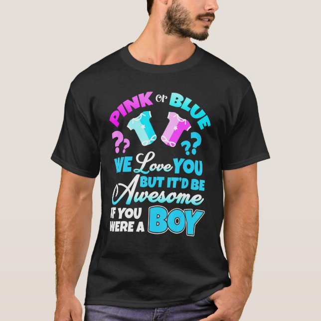Camiseta Equipo De Revelación De Género De Invitación De Be (Anverso)