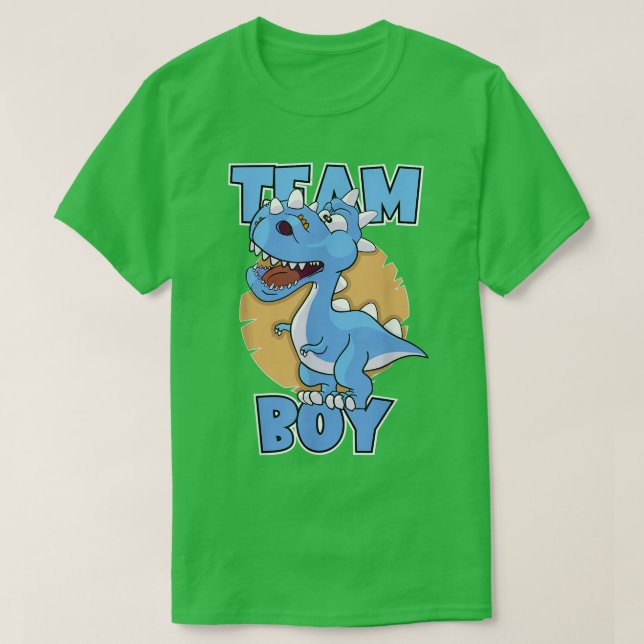 Camiseta Equipo de revelación de género niño equipo de dino (Diseño del anverso)