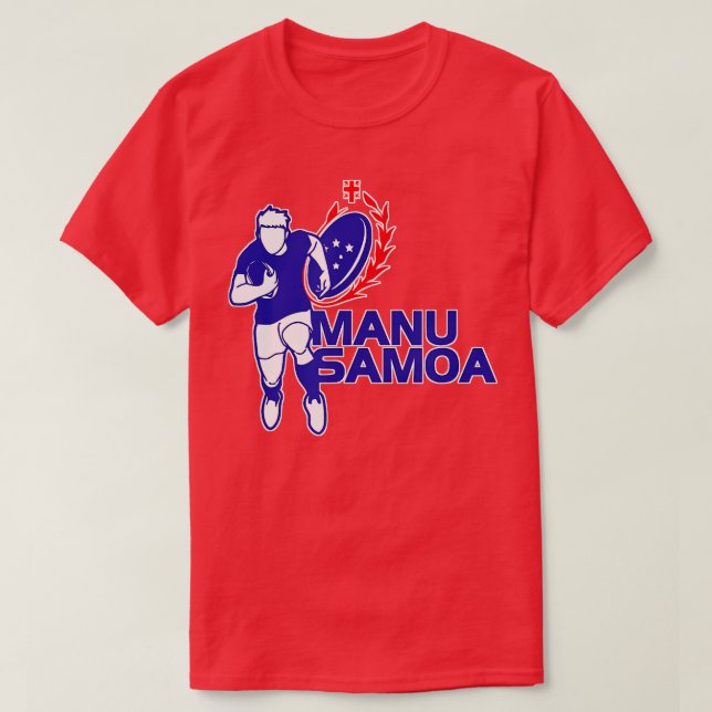 Camiseta Equipo de Rugby de Manu Samoa (Diseño del anverso)