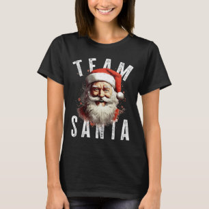Camiseta Equipo de Santa Navidades Graciosos Navidad Santa 
