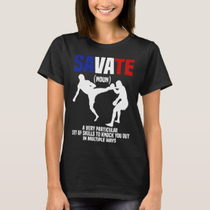 Camiseta Equipo de Savate Entrenamiento de Defensa Personal