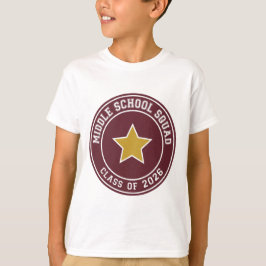 Camiseta Equipo de Secundaria Estrella Retro Varsity