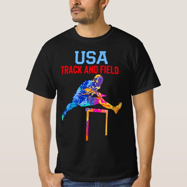 Camiseta Equipo de seguimiento de pista y campo de USA 2021 (Anverso)