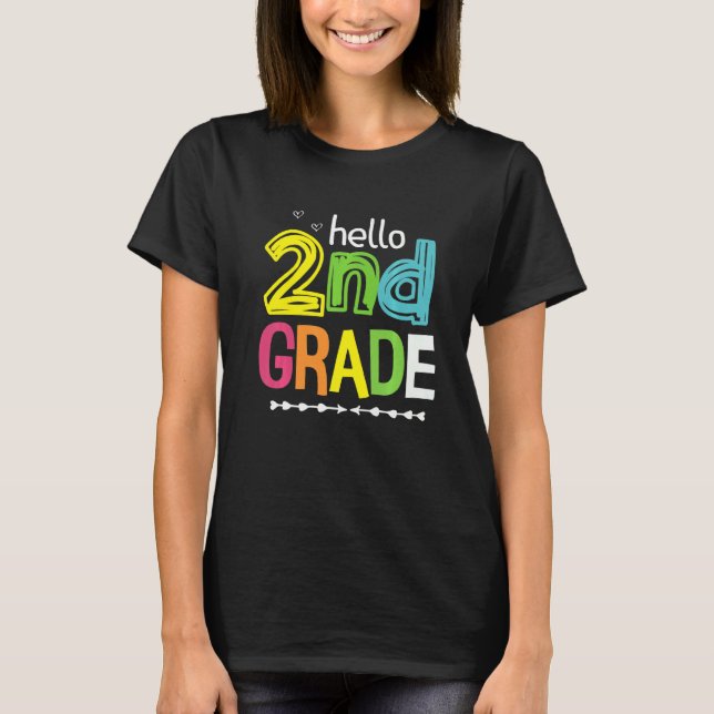 Camiseta Equipo de segundo grado de equipo de kindergarten  (Anverso)