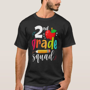 Camiseta Equipo de segundo grado divertido de vuelta a la e