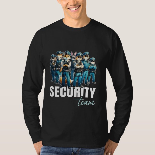 Camiseta Equipo de Seguridad de Anime Divertido - Personal  (Anverso)