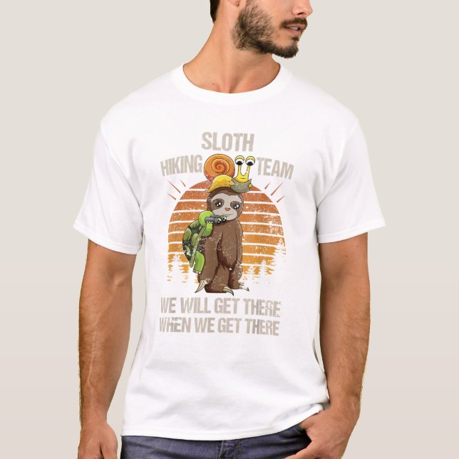 Camiseta Equipo de senderismo de tortugas de caracol (Anverso)