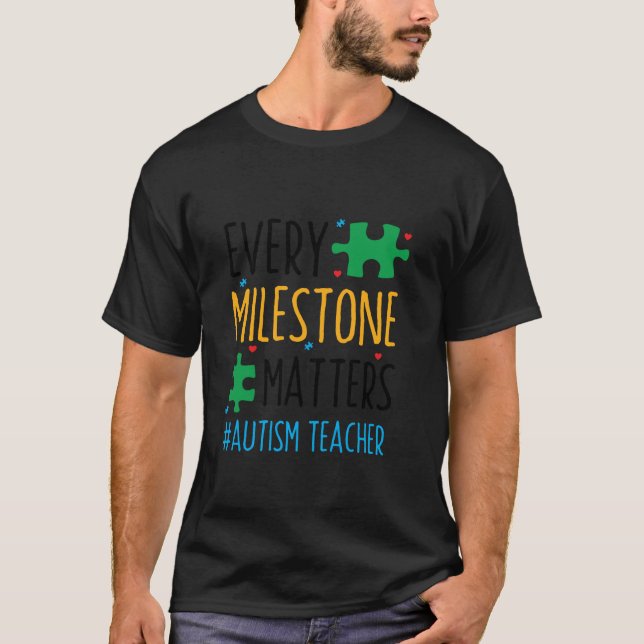 Camiseta Equipo de sensibilización sobre autismo para profe (Anverso)