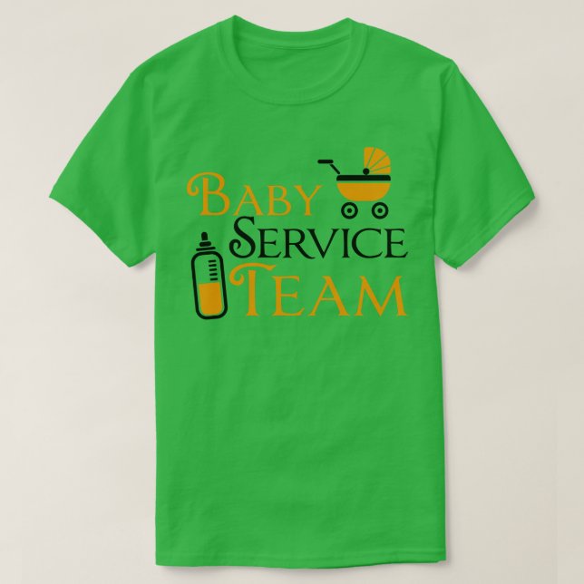 Camiseta Equipo de servicio para bebés (Diseño del anverso)