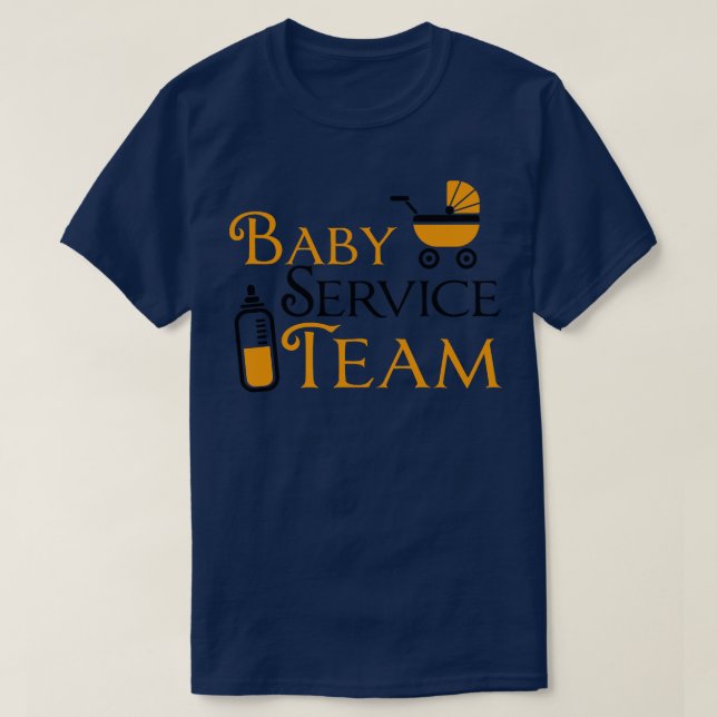 Camiseta Equipo de servicio para bebés (Diseño del anverso)