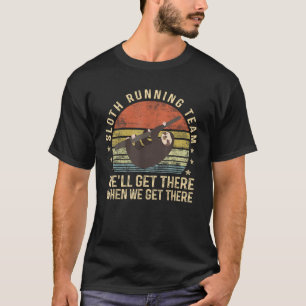 Camiseta Equipo de Sloth Running Funny Lazy Sloth Lover Reg