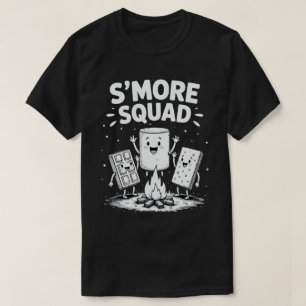 Camiseta Equipo de S'mores Camping Fuego Cute Marshmallow