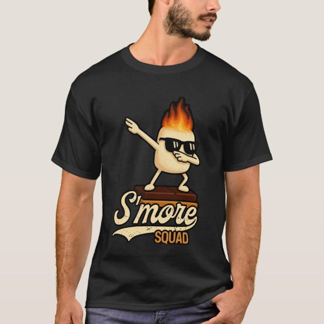 Camiseta Equipo de Smores haciendo Dabbing con Malvavisco D (Anverso)