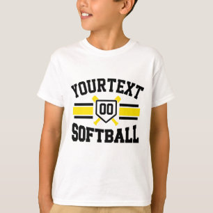 Camiseta Equipo de softball de equipo universitario jugador