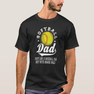 Camiseta Equipo De Softball Papá De El Reproductor De Softb