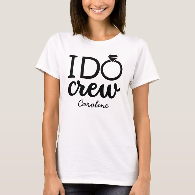 Camiseta Equipo de soltera Yo hago divertido Bridesmaids a  (Anverso)