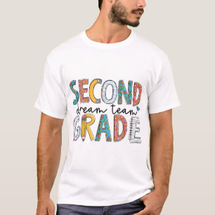 Camiseta Equipo De Sueño De 2º Grado De Vuelta Al Maestro E