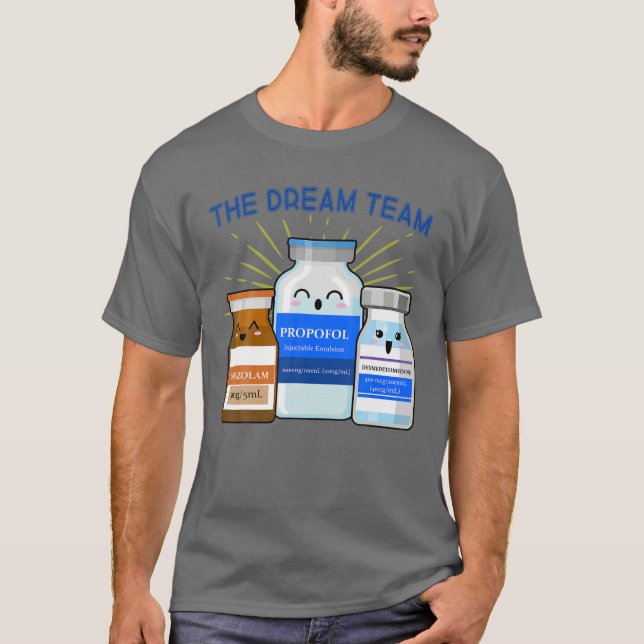 Camiseta Equipo de sueño de enfermería UCI ER Anestesiólogo (Anverso)