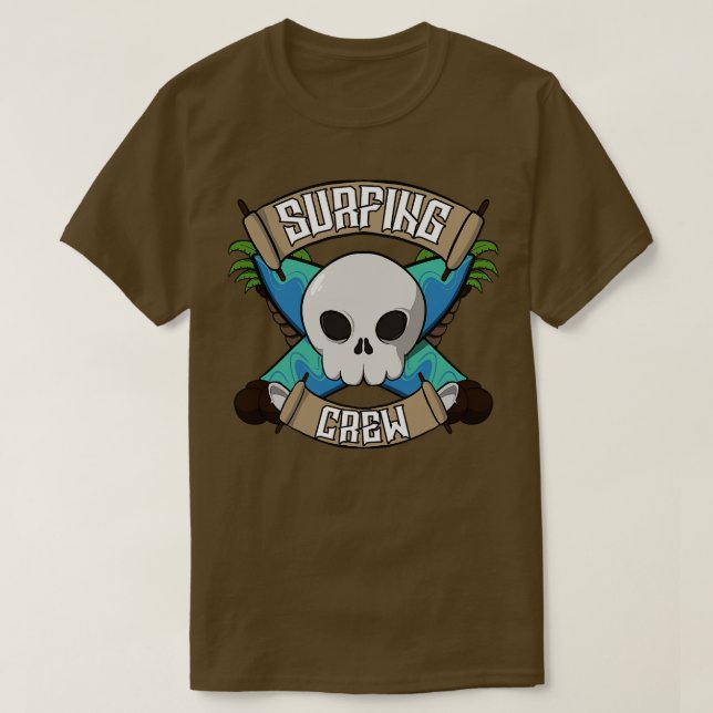 Camiseta Equipo de surf Jolly pirate (Diseño del anverso)