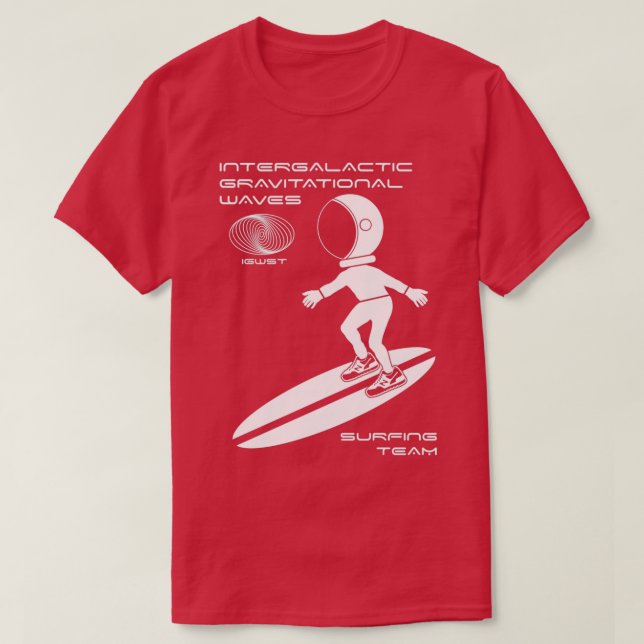 Camiseta Equipo de Surfing Gravitational Waves (Diseño del anverso)