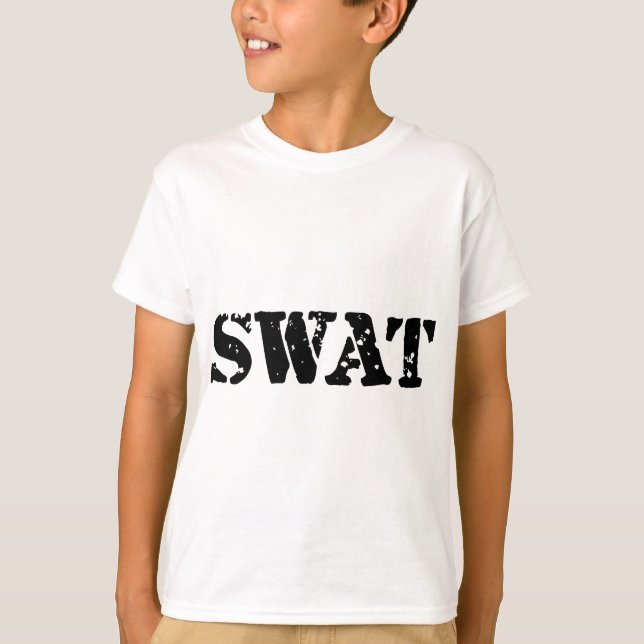 Camiseta Equipo de SWAT Divertido policía Vestimenta a adul (Anverso)