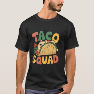 Camiseta Equipo de Taco de Gato Fiesta Mexicana Cinco De Ma