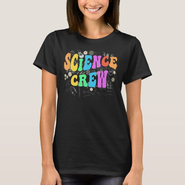 Camiseta Equipo de tecnología Groovy SCIENCE CREW (Anverso)