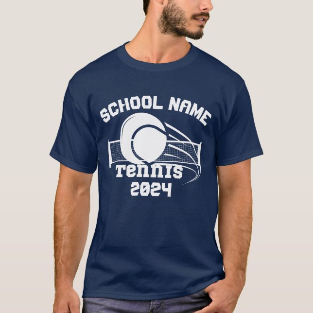 Camiseta equipo de tenis deportivo de escuelas personalizad (Anverso)