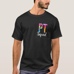 Camiseta Equipo de Terapia Física Tie Dye Pt Squad Agradeci