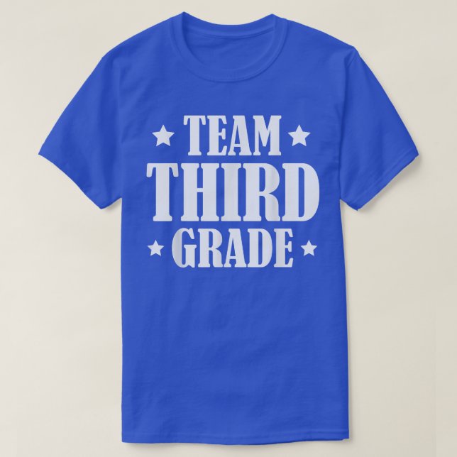 Camiseta Equipo De Tercer Grado De Vuelta A La Escuela De 3 (Diseño del anverso)