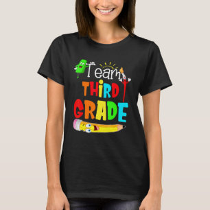 Camiseta Equipo de tercer grado Impresión Arcoiris de terce