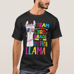 Camiseta Equipo de tercer grado No Prob Llama Profesor de v