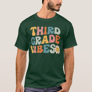 Camiseta Equipo de tercer grado Vibes de tercer grado Retro
