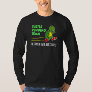 Camiseta Equipo de tortugas corriendo lento y constante cor