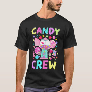 Camiseta Equipo de tripulación de caramelo Halloween Navida