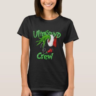 Camiseta Equipo de ultrasonido Sonógrafo Feliz Navidad Xmas