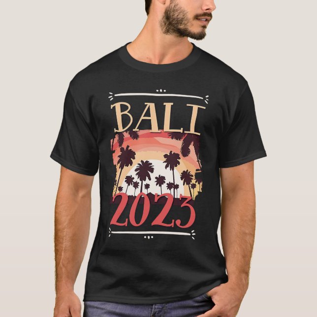 Camiseta Equipo de vacaciones de viaje de Bali 2023 (Anverso)