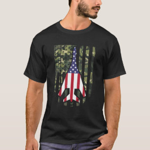 Camiseta Equipo de Veteranos de la Fuerza Aérea Bandera Ame