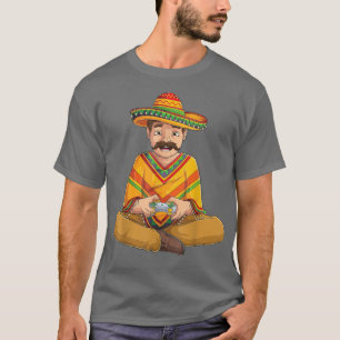 Camiseta Equipo de video Meican Gamer Cinco De Mayo Serape