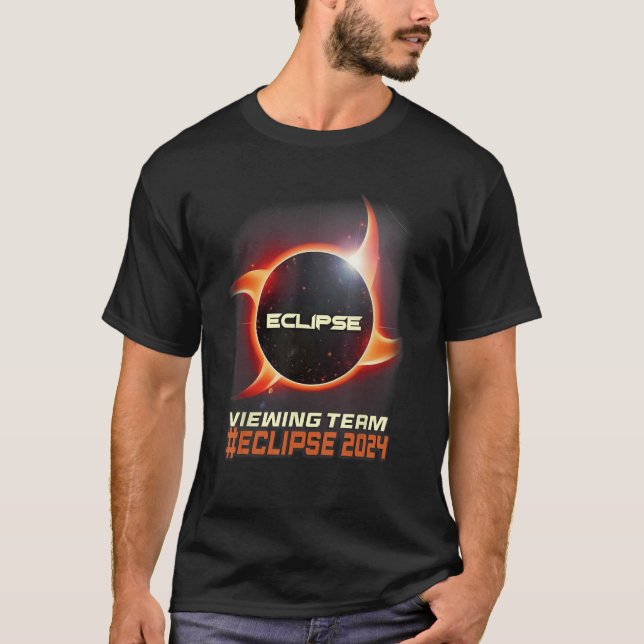 Camiseta Equipo de visualización de eclipse solar total Nin (Anverso)