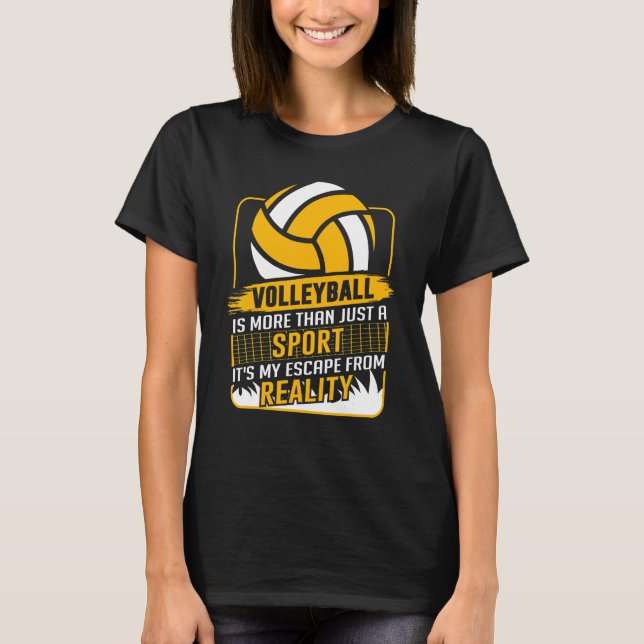 Camiseta Equipo de voleibol atlético retro Sport Net Spike  (Anverso)