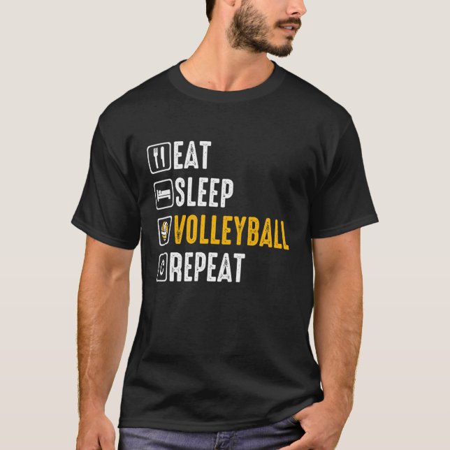 Camiseta Equipo de voleibol atlético retro Sport Net Spike  (Anverso)
